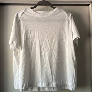 G Label‎ Goop Size S White Cotton  Tee Shirt Relaxes Fit